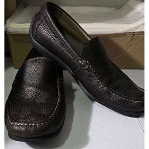 Ecco Moc 2.0 Moccasins Loafers‎ Shoes Mens Size 12-12.5 Brown Leather